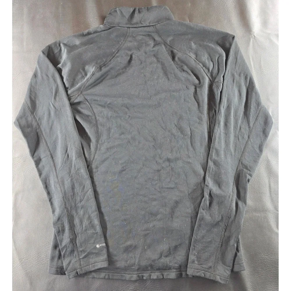 The North Face Mens Black Quarter Zip Pullover Long Sleeve Active Top Size Small
